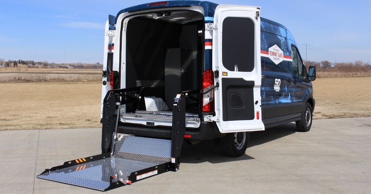 Cargo van with liftgate